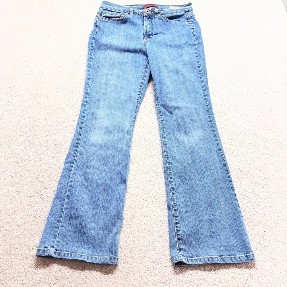 Jeanstar Elle Bootcut Jeans Womens 10 Short Blue Medium Wash Stretch Denim